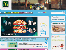 Tablet Screenshot of mcdonalds-carcassonne.com